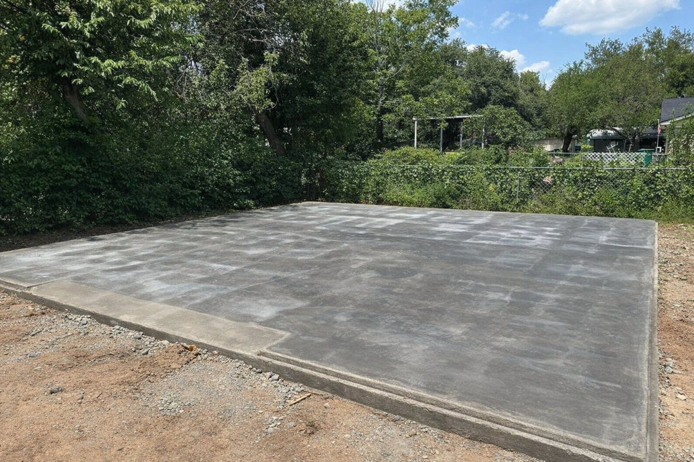 Slab foundation building in Brockton, MA
