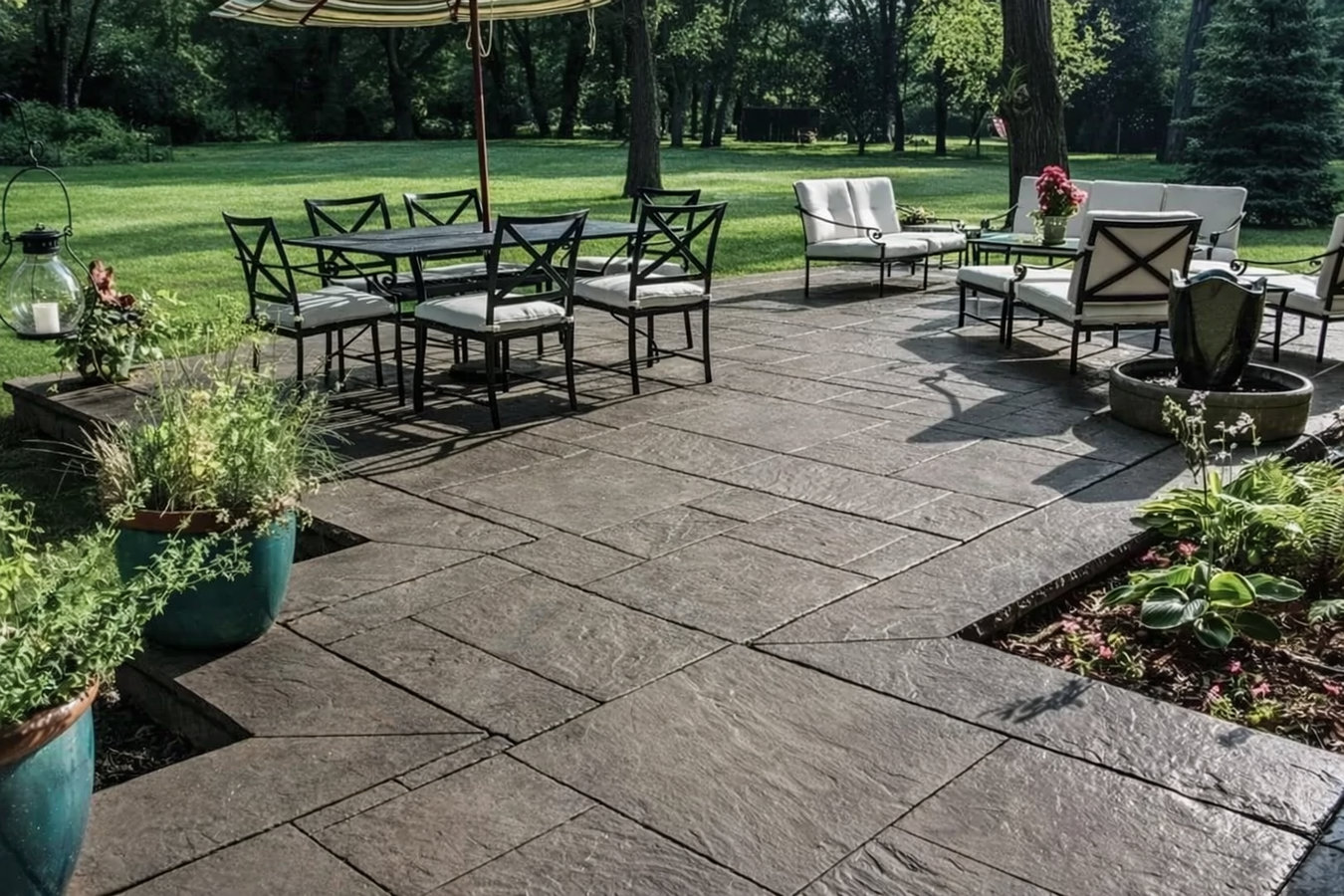 Stamped concrete services in Brockton, MA
